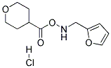 4-[(FURAN-2-YLMETHYL)-AMINO]-TETRAHYDRO-PYRAN-4-CARBOXYLIC ACID HYDROCHLORIDE Struktur