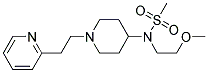 N-(2-METHOXYETHYL)-N-[1-(2-PYRIDIN-2-YLETHYL)PIPERIDIN-4-YL]METHANESULFONAMIDE Struktur