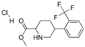 METHYL 5-(2-(TRIFLUOROMETHYL)PHENYL)PIPERIDINE-2-CARBOXYLATE HYDROCHLORIDE Struktur