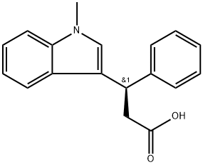 (3R)-(-)-3-(METHYL-1H-INDOL-3-YL)-3-PHENYLPROPIONIC ACID Struktur