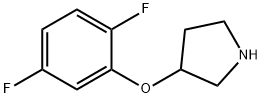 3-(2,5-DIFLUOROPHENOXY)PYRROLIDINE Struktur