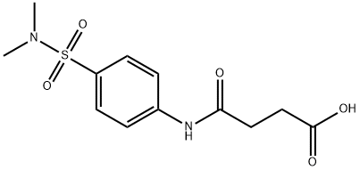 N-(4-DIMETHYLSULFAMOYL-PHENYL)-SUCCINAMIC ACID Struktur