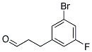 3-(3-BROMO-5-FLUORO-PHENYL)-PROPIONALDEHYDE Struktur