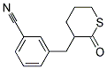 3-(2-OXO-TETRAHYDRO-THIOPYRAN-3-YLMETHYL)-BENZONITRILE Struktur