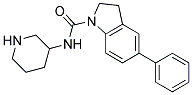 5-PHENYL-N-PIPERIDIN-3-YLINDOLINE-1-CARBOXAMIDE Struktur