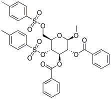 METHYL 2,3-DI-O-BENZOYL-4,6-DI-O-TOSYL-BETA-D-GLUCOPYRANOSIDE Struktur