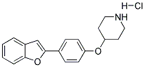 4-[4-(1-BENZOFURAN-2-YL)PHENOXY]PIPERIDINE HYDROCHLORIDE Struktur