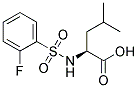 LEUCINE, N-[(2-FLUOROPHENYL)SULFONYL]- Struktur