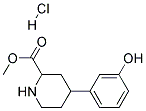 METHYL 4-(3-HYDROXYPHENYL)PIPERIDINE-2-CARBOXYLATE HYDROCHLORIDE Struktur