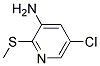 5-CHLORO-2-METHYLSULFANYL-PYRIDIN-3-YLAMINE Struktur