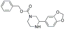 3-BENZO[1,3]DIOXOL-5-YL-PIPERAZINE-1-CARBOXYLIC ACID BENZYL ESTER Struktur