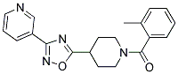 3-(5-[1-(2-METHYLBENZOYL)PIPERIDIN-4-YL]-1,2,4-OXADIAZOL-3-YL)PYRIDINE Struktur