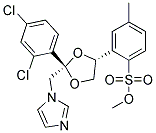 CIS-[2-(2,4-DICHLOROPHENYL)-2-(1H-IMIDAZOL-1-YLMETHYL)-1,3-DIOXOLAN-4-YL]METHYL P-TOLYLSULFONATE Struktur