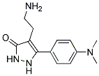 4-(2-AMINOETHYL)-5-[4-(DIMETHYLAMINO)PHENYL]-1,2-DIHYDRO-3H-PYRAZOL-3-ONE Struktur