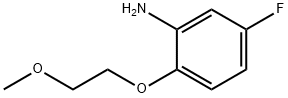 5-FLUORO-2-(2-METHOXYETHOXY)ANILINE Struktur