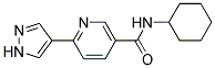 N-CYCLOHEXYL-6-(1H-PYRAZOL-4-YL)NICOTINAMIDE Struktur