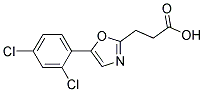 3-[5-(2,4-DICHLOROPHENYL)-1,3-OXAZOL-2-YL]PROPANOIC ACID Struktur