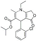 4-(2-CHLOROPHENYL)-1-ETHYL-2-METHYL-5-OXO-1,4,5,7-TETRAHYDROFURO[3,4-B]PYRIDINE-3-CARBOXYLIC ACID ISOPROPYL ESTER Struktur