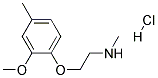 N-[2-(2-METHOXY-4-METHYLPHENOXY)ETHYL]-N-METHYLAMINE HYDROCHLORIDE Struktur