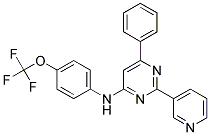 6-PHENYL-2-PYRIDIN-3-YL-N-[4-(TRIFLUOROMETHOXY)PHENYL]PYRIMIDIN-4-AMINE Struktur