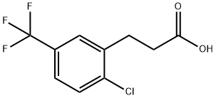 3-[2-CHLORO-5-(TRIFLUOROMETHYL)PHENYL]PROPIONIC ACID Struktur