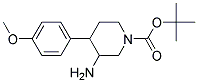 TERT-BUTYL 3-AMINO-4-(4-METHOXYPHENYL)PIPERIDINE-1-CARBOXYLATE Struktur