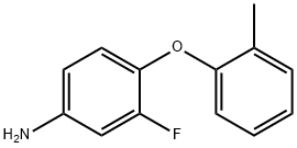 3-FLUORO-4-(2-METHYLPHENOXY)ANILINE Struktur