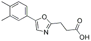 3-[5-(3,4-DIMETHYLPHENYL)-1,3-OXAZOL-2-YL]PROPANOIC ACID Struktur