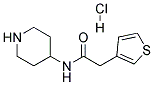 N-PIPERIDIN-4-YL-2-THIOPHEN-3-YL-ACETAMIDE HYDROCHLORIDE Struktur