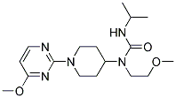 N'-ISOPROPYL-N-(2-METHOXYETHYL)-N-[1-(4-METHOXYPYRIMIDIN-2-YL)PIPERIDIN-4-YL]UREA Struktur