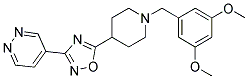 4-(5-[1-(3,5-DIMETHOXYBENZYL)PIPERIDIN-4-YL]-1,2,4-OXADIAZOL-3-YL)PYRIDAZINE Struktur