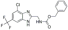 (4-CHLORO-6-TRIFLUOROMETHYL-1H-BENZIMIDAZOL-2-YLMETHYL)-CARBAMIC ACID BENZYL ESTER Struktur