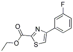 4-(3-FLUORO-PHENYL)-THIAZOLE-2-CARBOXYLIC ACID ETHYL ESTER Struktur