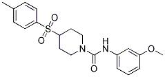 N-(3-METHOXYPHENYL)-4-[(4-METHYLPHENYL)SULFONYL]PIPERIDINE-1-CARBOXAMIDE Struktur