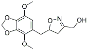 (5-[(4,7-DIMETHOXY-1,3-BENZODIOXOL-5-YL)METHYL]-4,5-DIHYDROISOXAZOL-3-YL)METHANOL Struktur