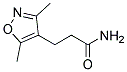 3-(3,5-DIMETHYL-ISOXAZOL-4-YL)-PROPIONAMIDE Struktur