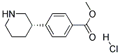 (S)-3-(4-METHOXYCARBONYL-PHENYL)-PIPERIDINE HCL Struktur