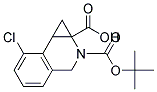 2-(TERT-BUTOXYCARBONYL)-7-CHLORO-1A,2,3,7B-TETRAHYDRO-1H-CYCLOPROPA[C]ISOQUINOLINE-1A-CARBOXYLIC ACID Struktur