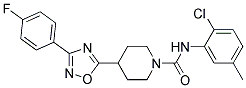 N-(2-CHLORO-5-METHYLPHENYL)-4-[3-(4-FLUOROPHENYL)-1,2,4-OXADIAZOL-5-YL]PIPERIDINE-1-CARBOXAMIDE Struktur