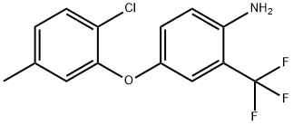 4-(2-CHLORO-5-METHYLPHENOXY)-2-(TRIFLUOROMETHYL)-PHENYLAMINE Struktur