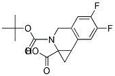 2-(TERT-BUTOXYCARBONYL)-5,6-DIFLUORO-1A,2,3,7B-TETRAHYDRO-1H-CYCLOPROPA[C]ISOQUINOLINE-1A-CARBOXYLIC ACID Struktur