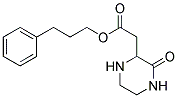 (3-OXO-PIPERAZIN-2-YL)-ACETIC ACID 3-PHENYL-PROPYL ESTER Struktur