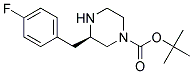 (R)-3-(4-FLUORO-BENZYL)-PIPERAZINE-1-CARBOXYLIC ACID TERT-BUTYL ESTER Struktur