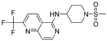 N-[1-(METHYLSULFONYL)PIPERIDIN-4-YL]-2-(TRIFLUOROMETHYL)-1,6-NAPHTHYRIDIN-5-AMINE Struktur