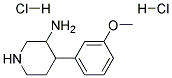 4-(3-METHOXYPHENYL)PIPERIDIN-3-AMINE DIHYDROCHLORIDE Struktur