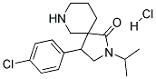 4-(4-CHLOROPHENYL)-2-ISOPROPYL-2,7-DIAZASPIRO[4.5]DECAN-1-ONE HYDROCHLORIDE Struktur