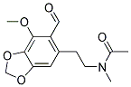 N-[2-(6-FORMYL-7-METHOXY-BENZO[1,3]DIOXOL-5-YL)-ETHYL]-N-METHYL-ACETAMIDE Struktur