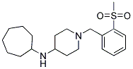 N-CYCLOHEPTYL-1-[2-(METHYLSULFONYL)BENZYL]PIPERIDIN-4-AMINE Struktur