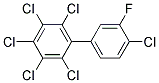 3'-FLUORO-2,3,4,4',5,6-HEXACHLOROBIPHENYL Struktur