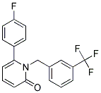 6-(4-FLUOROPHENYL)-1-[3-(TRIFLUOROMETHYL)BENZYL]PYRIDIN-2(1H)-ONE Struktur